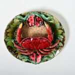 Portuguese Majolica Palissy Ware Crab