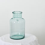 French Vintage Blue Glass Pickling Jar