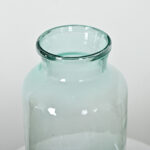 French Vintage Blue Glass Pickling Jar