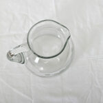 French Vintage Etched Glass Pitcher
