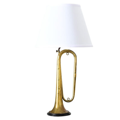 French Vintage Brass Couesnon Trumpet Lamp