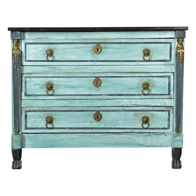 French 19th Century Empire Painted Commode