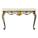 French 19th Century Parcel Gilt Wall-Mounting Iron Console