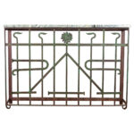French 19th Century Iron Railing Console