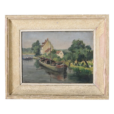 French 19th Century Framed Oil Painting