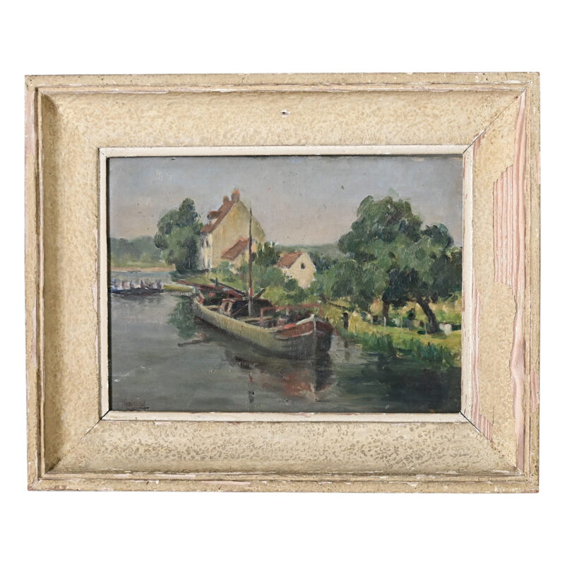 French 19th Century Framed Oil Painting