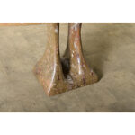 French Midcentury Carved Stone Dining Table