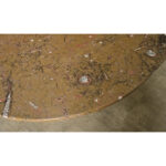 French Midcentury Carved Stone Dining Table
