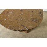 French Midcentury Carved Stone Dining Table