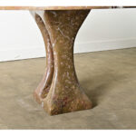 French Midcentury Carved Stone Dining Table