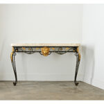 French 19th Century Parcel Gilt Wall-Mounting Iron Console