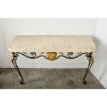 French 19th Century Parcel Gilt Wall-Mounting Iron Console
