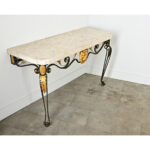 French 19th Century Parcel Gilt Wall-Mounting Iron Console