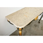 French 19th Century Parcel Gilt Wall-Mounting Iron Console