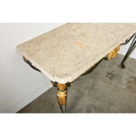 French 19th Century Parcel Gilt Wall-Mounting Iron Console