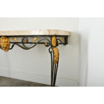 French 19th Century Parcel Gilt Wall-Mounting Iron Console