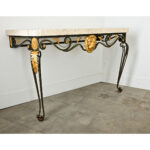 French 19th Century Parcel Gilt Wall-Mounting Iron Console