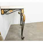 French 19th Century Parcel Gilt Wall-Mounting Iron Console