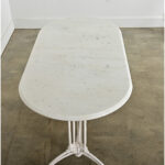 French 1920’s Cast Iron & Marble Bistro Table