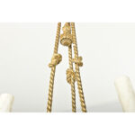 French 19th Century Gilt Bronze and Ceramic Chandelier