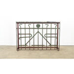 French 19th Century Iron Railing Console