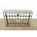 French 19th Century Iron Railing Console