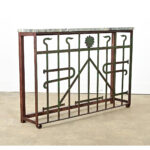 French 19th Century Iron Railing Console
