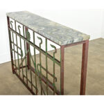 French 19th Century Iron Railing Console