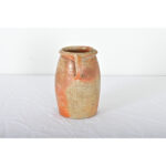 French Vintage Stoneware Glazed Jar with Handle