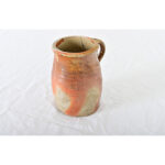 French Vintage Stoneware Glazed Jar with Handle