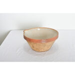 French 20th Century Glazed Cream Bowl