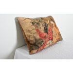 French Antique Tapestry on New Custom Cushion