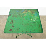 French Vintage Square Folding Bistro Table
