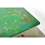 French Vintage Square Folding Bistro Table