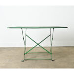 French Vintage Square Folding Bistro Table