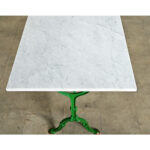 French 19th Century Cast Iron and Marble Bistro Table