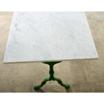French 19th Century Cast Iron and Marble Bistro Table