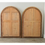 French Pair of 19th Century Arched Gilt Mirrors