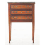 French 19th Century Louis XVI Bedside Chest with Marble Top