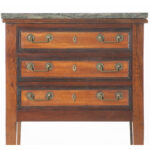 French 19th Century Louis XVI Bedside Chest with Marble Top