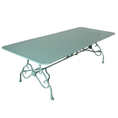 French Reproduction Metal Dining Table in New Powdercoat