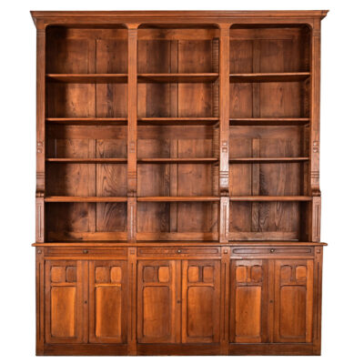 French Midcentury Oak Bibliotheque