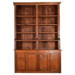 French Midcentury Oak Bookcase