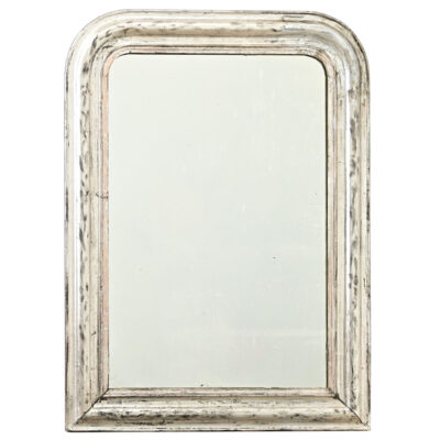 French Silver Gilt Louis Philippe Petite Mirror