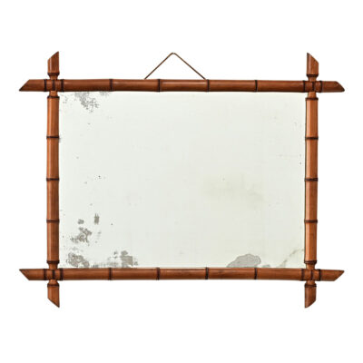 French 19th Century Faux Bamboo Mirror