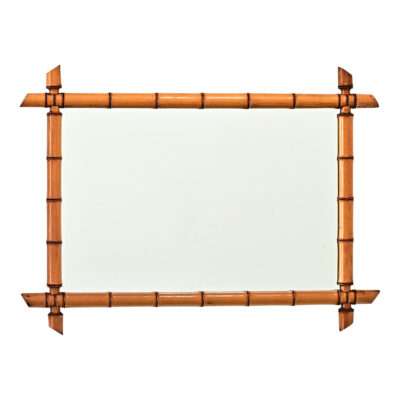 French 19th Century Faux Bamboo Mirror