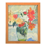 French Vintage Framed Floral Still Life