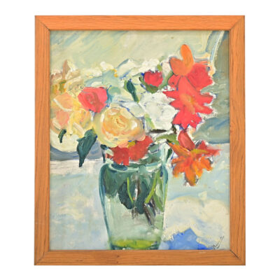 French Vintage Framed Floral Still Life