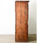 Portuguese 18th Century Carved Solid Chestnut Cabinet