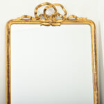 French 19th Century Gold Gilt Carved Ribbon Mirror